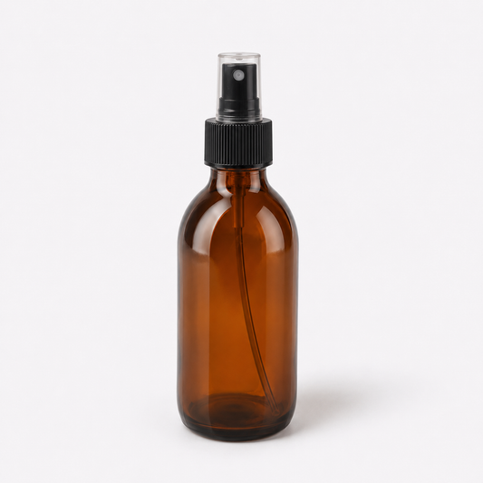 Amber Bottle & Atomiser Lid 200ml