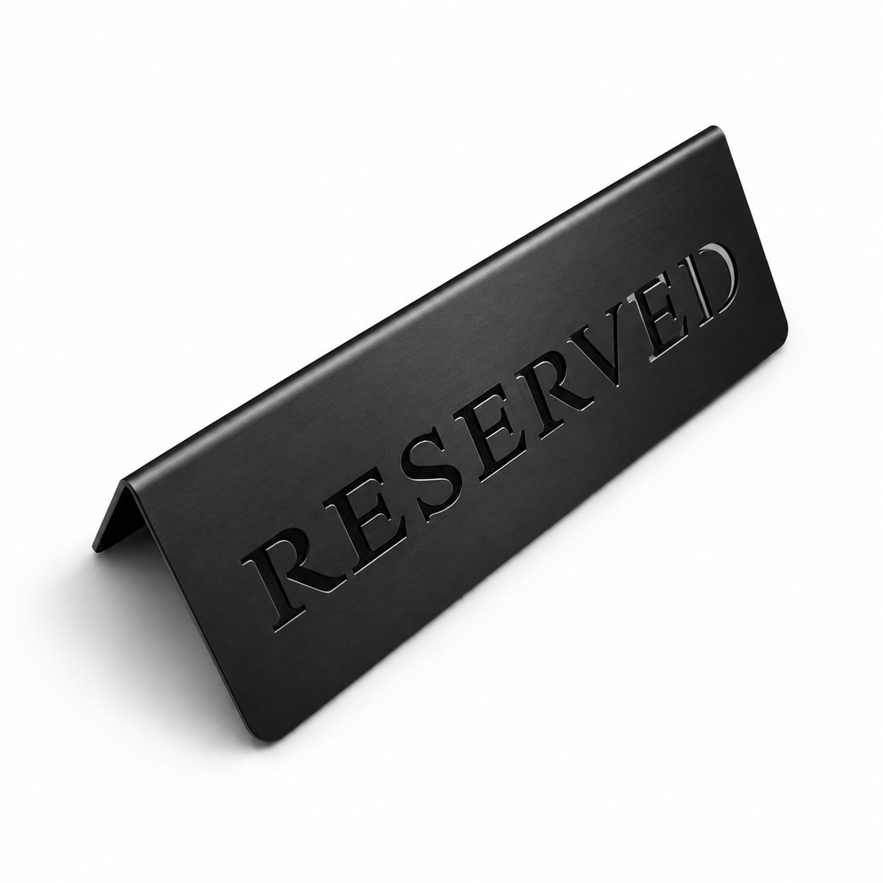 Reserved Table sign