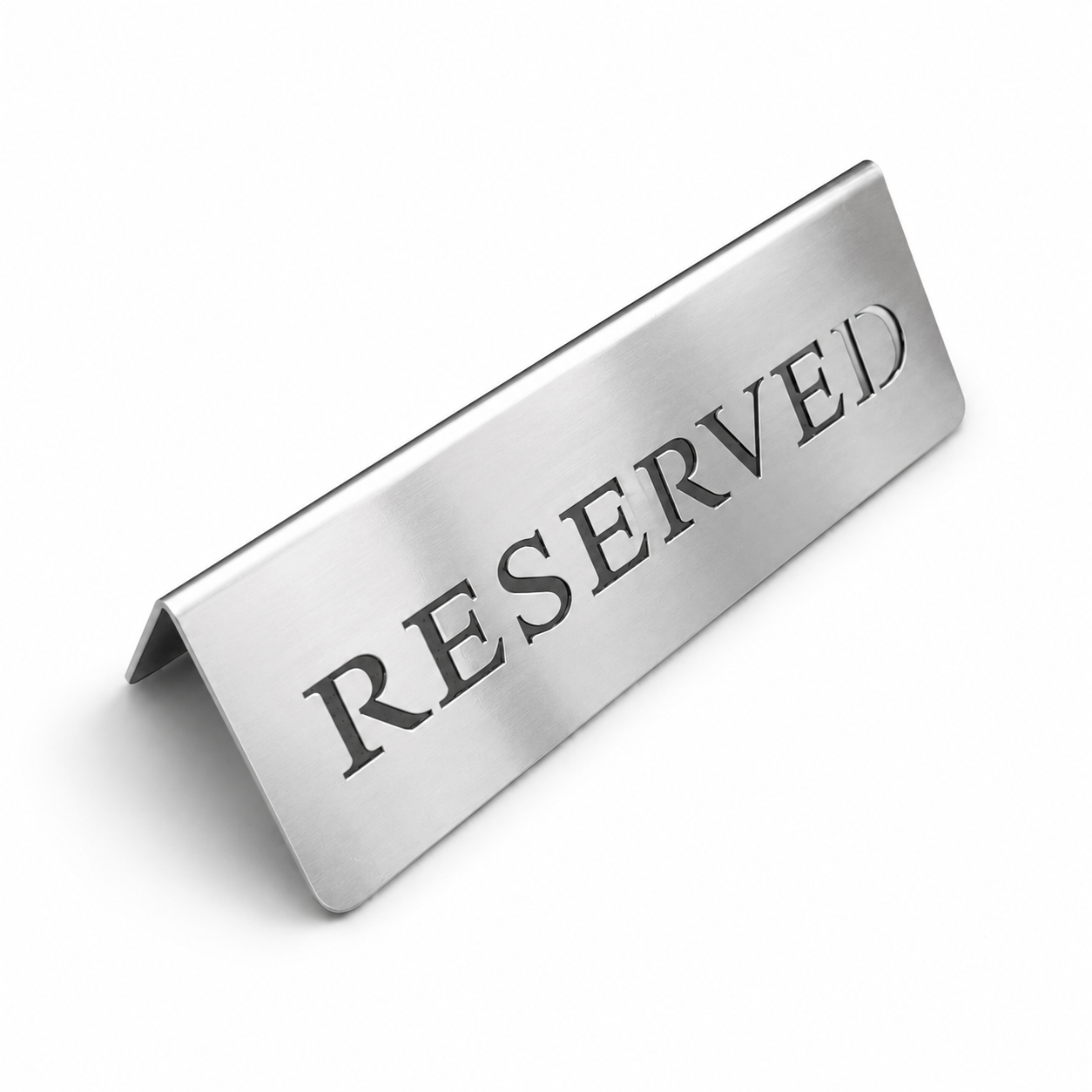 Reserved Table sign