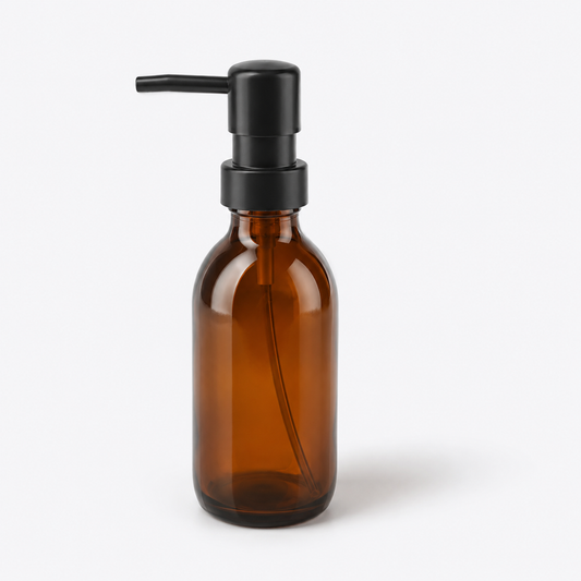 Amber Bottle & Black Lid 200ml
