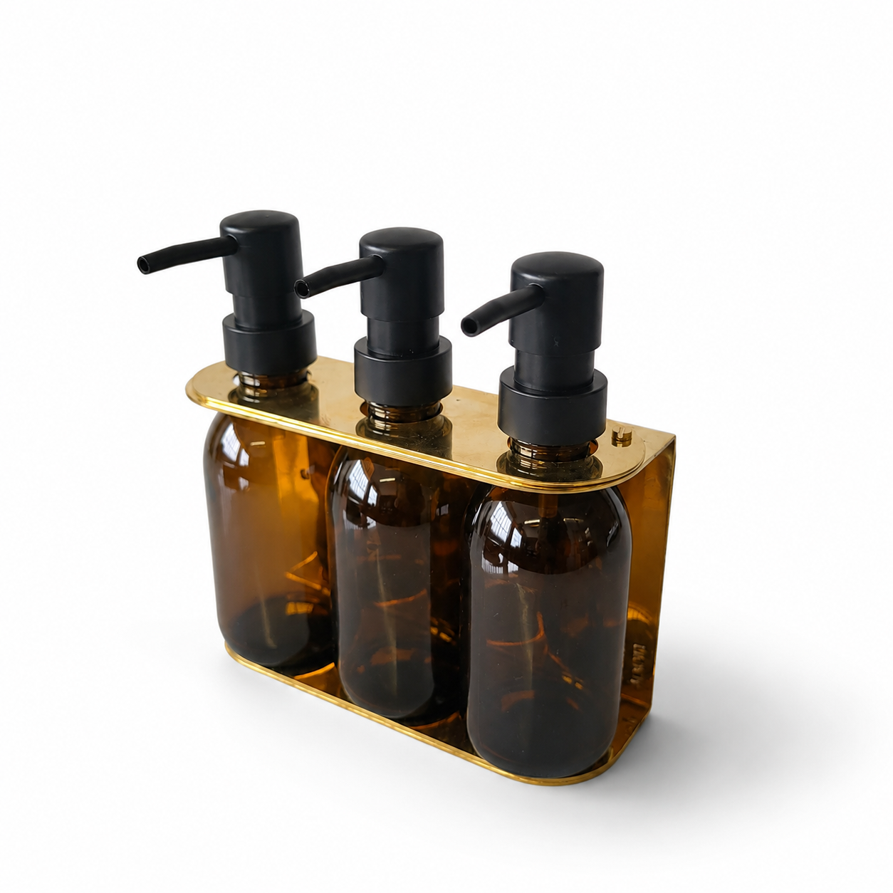 Dispenser Triple Brass (200ml Amber)