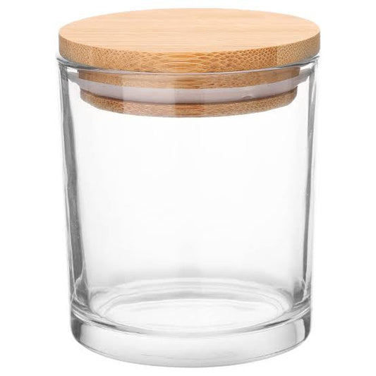 Jar with timber lid