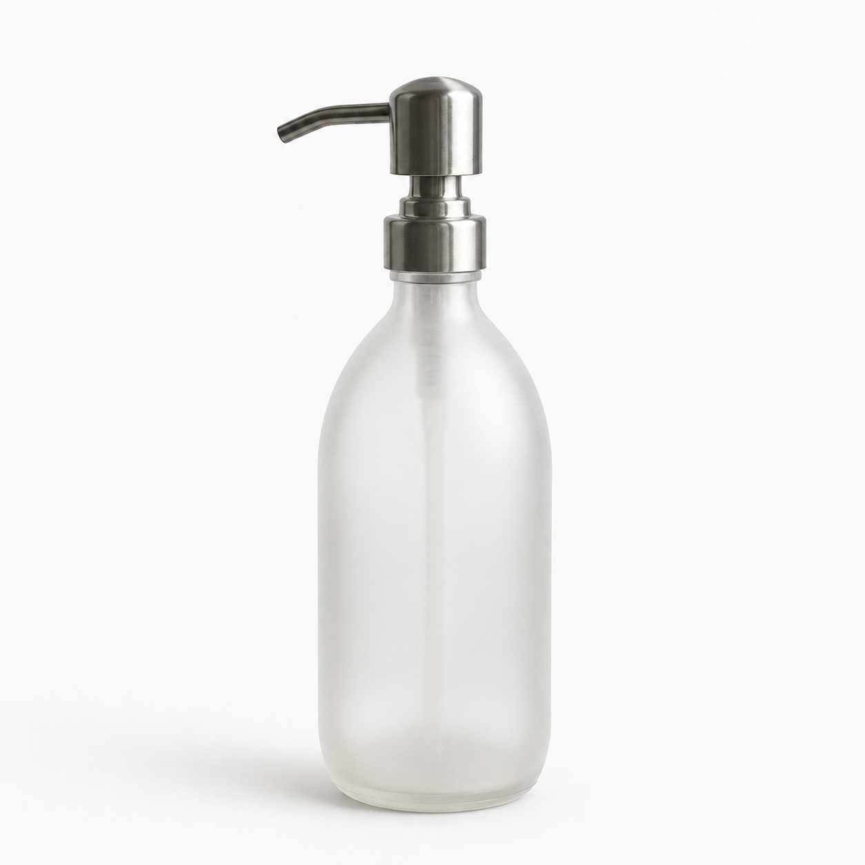 Frosted Bottle & Silver Lid 500ml